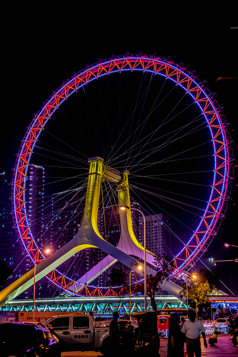 天津之眼摩天轮.海河两岸夜色绚 - 梦未止梦dreamcont - 图虫