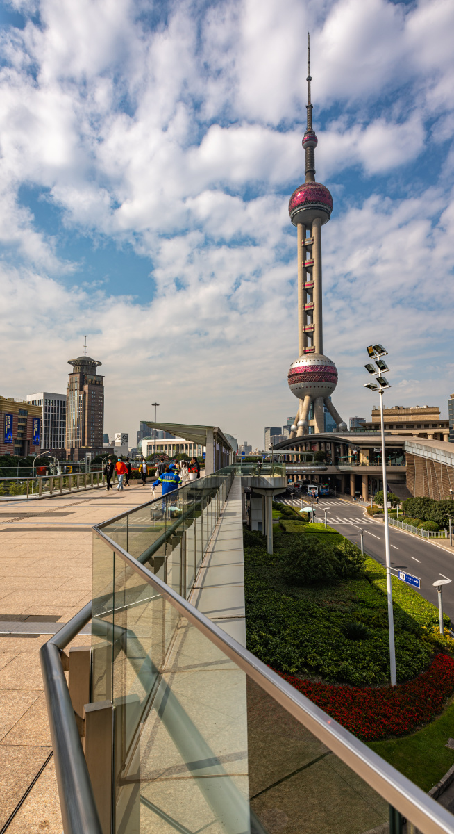 上海浦东陆家嘴城市风光上海城市天际线