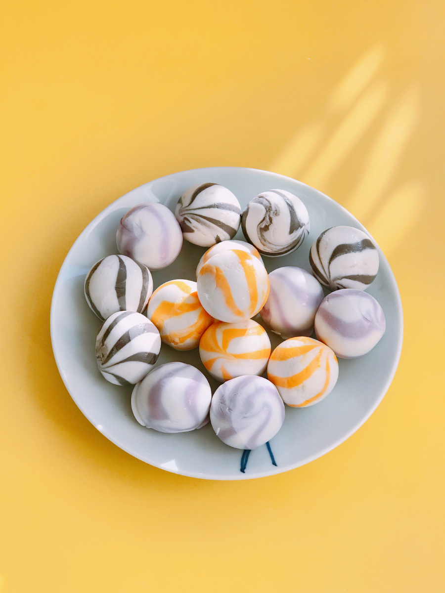 彩色汤圆团团圆圆