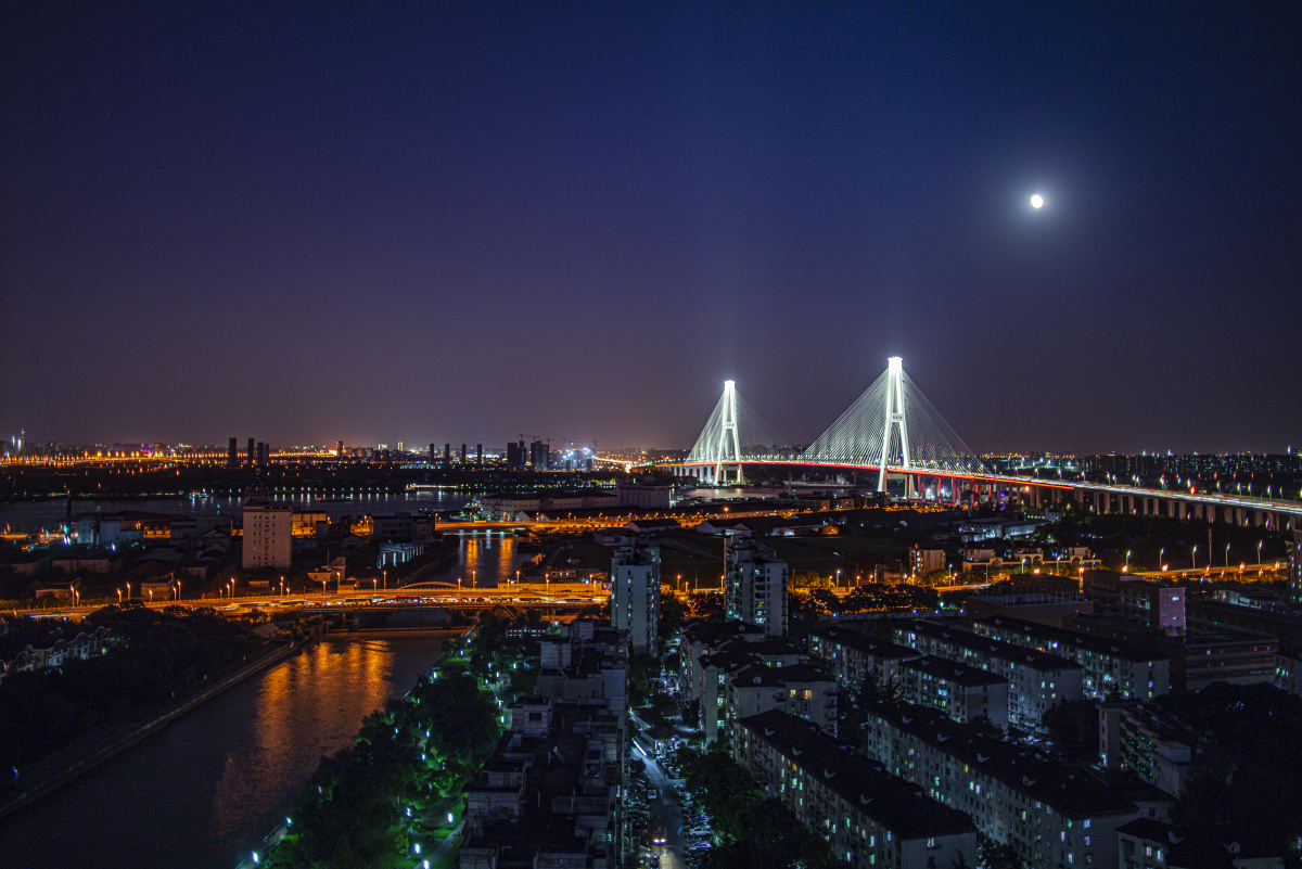鸟瞰徐浦大桥