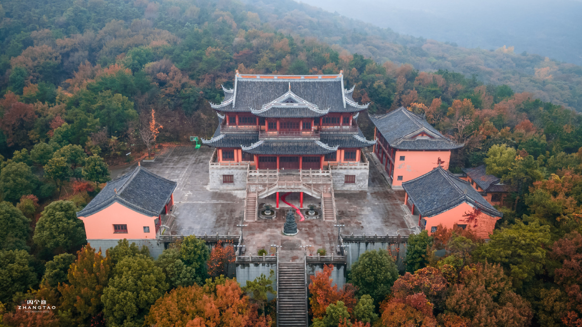 烟雨江南常熟三峰清凉禅寺