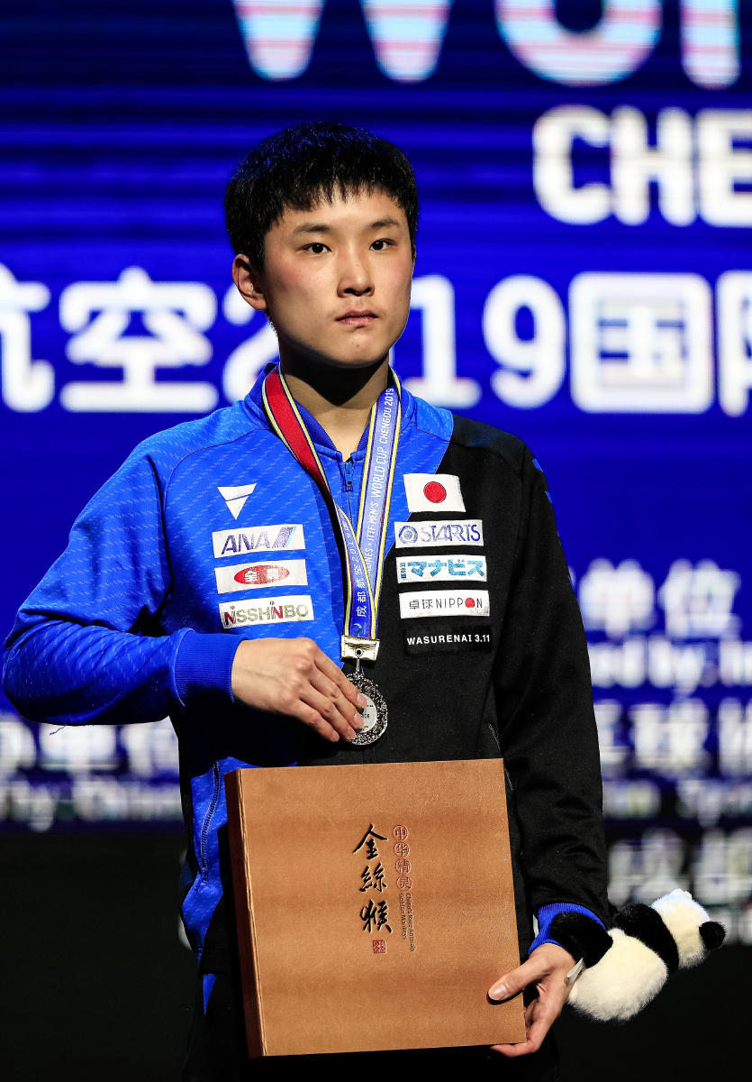 张本智和获得2019年男子乒乓球世界杯亚军
