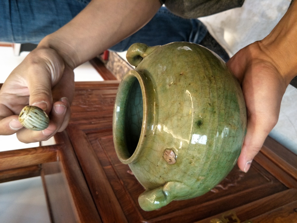 牙舟陶古陶罐,生活器皿,古董级收藏品.