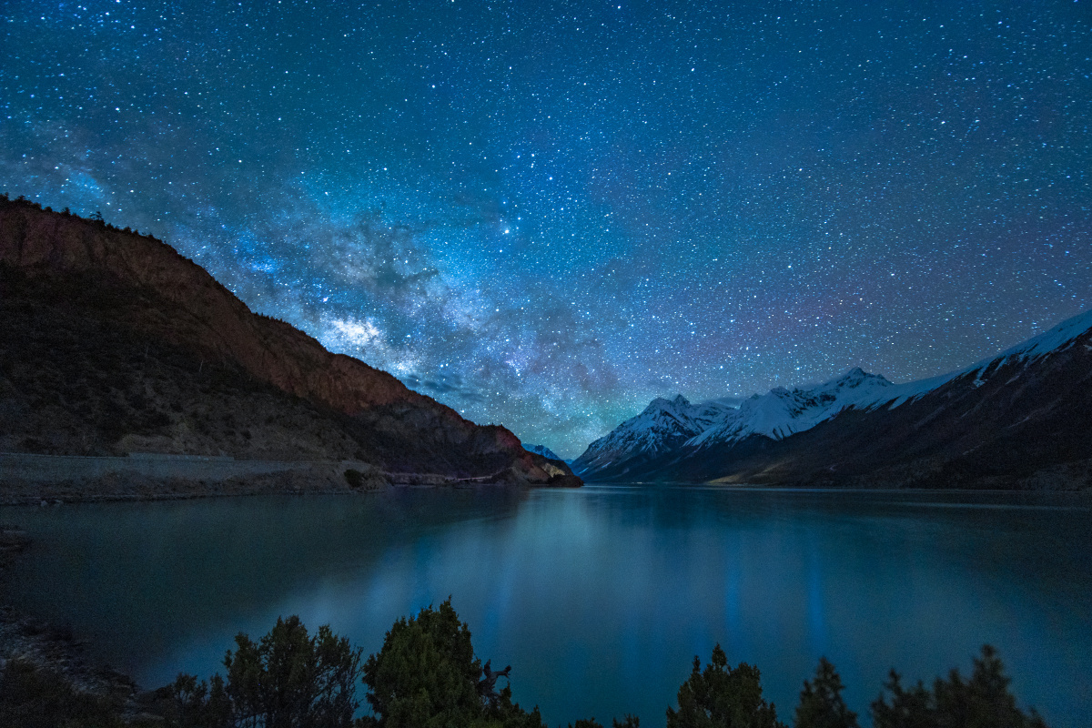 然乌湖的星空