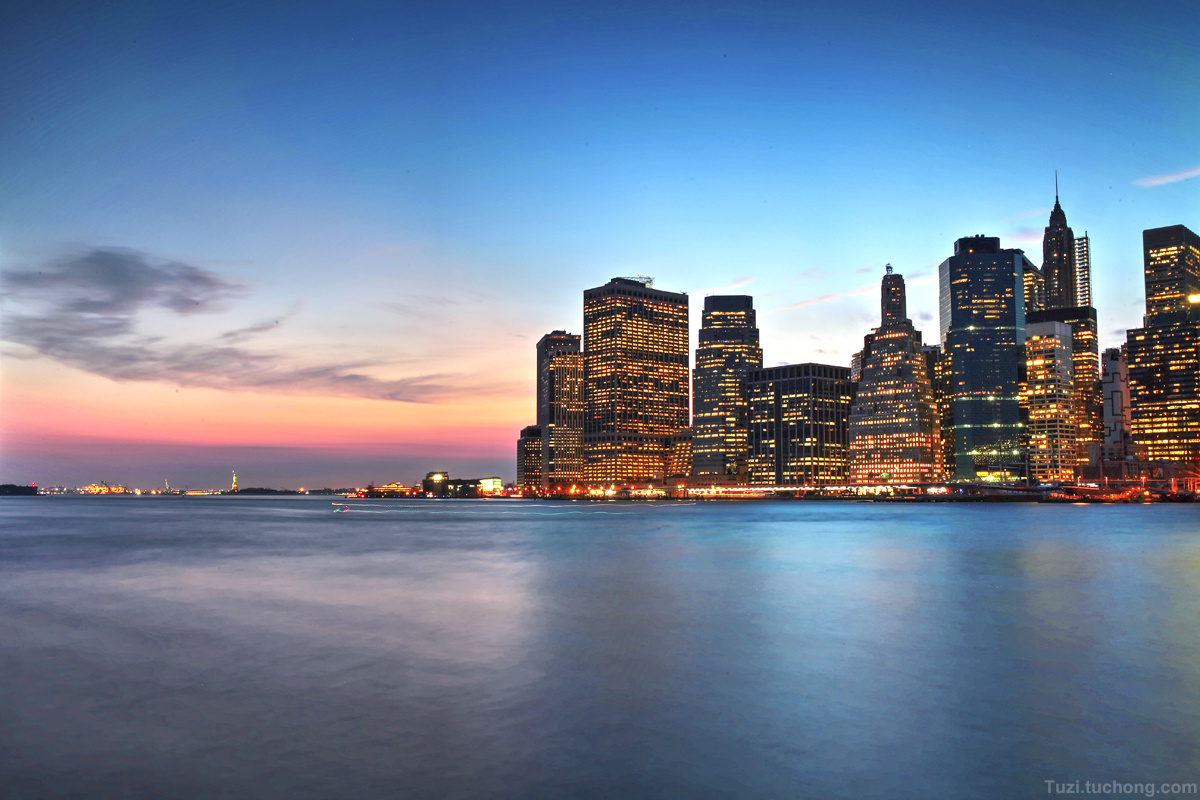 曼哈顿的林立的建筑