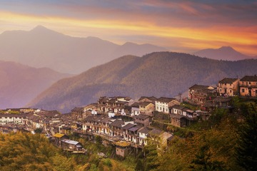 夕照木梨珙村