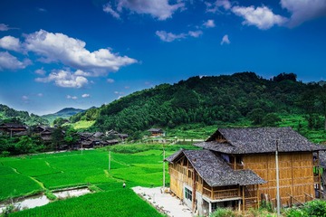 山村田园风光