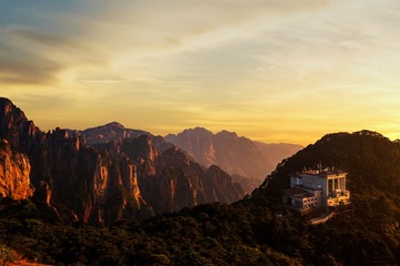 黄山夕照2