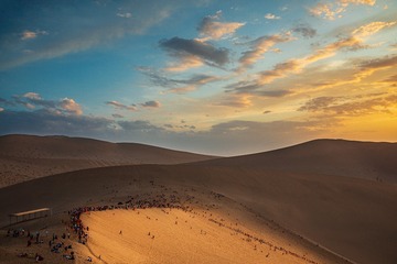 夕照鸣沙山3