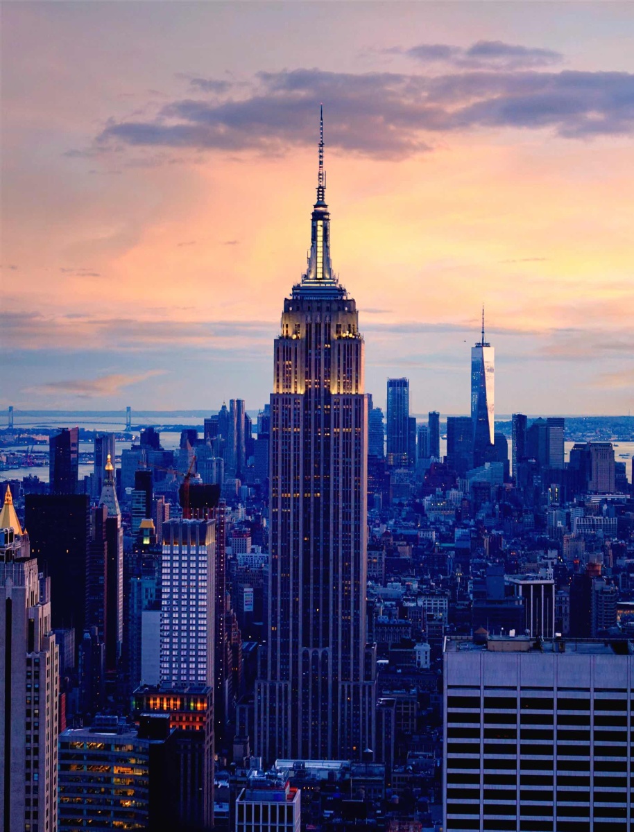 洛克菲勒中心看帝国大厦