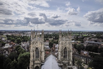 约克York-约克大教堂 (York Minster)与城市俯拍 (13)