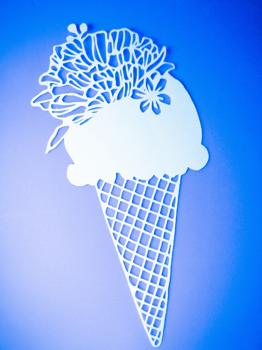 读书时候的纸刻画