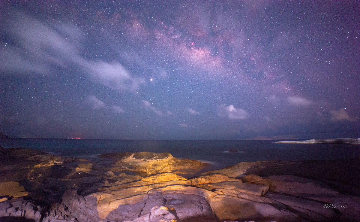 海南文昌石头公园星空