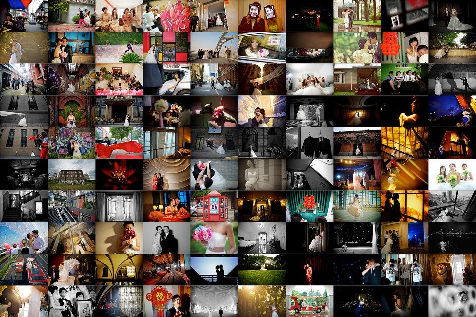 2011婚礼样片拼图<br />
赶在过年前把2011年的片子整理一下