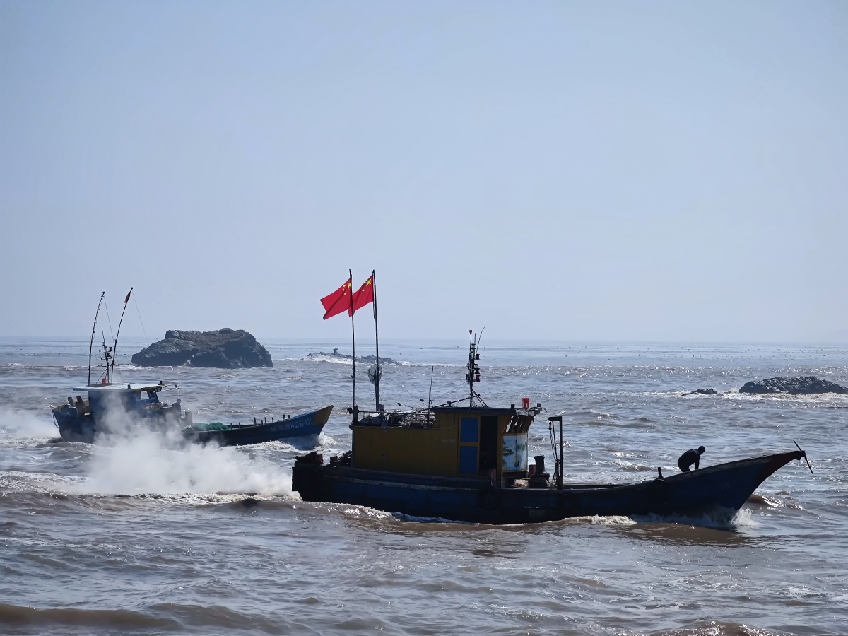 温州洞头岛渔船