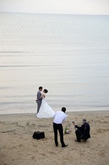 Rimini，日落时分的婚礼