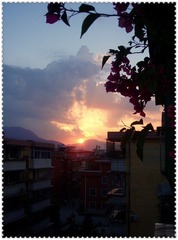 家裡的夕陽