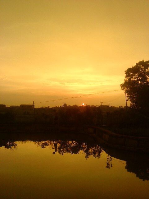 夕阳西下<br />
