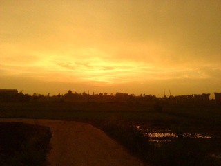 变换的夕阳