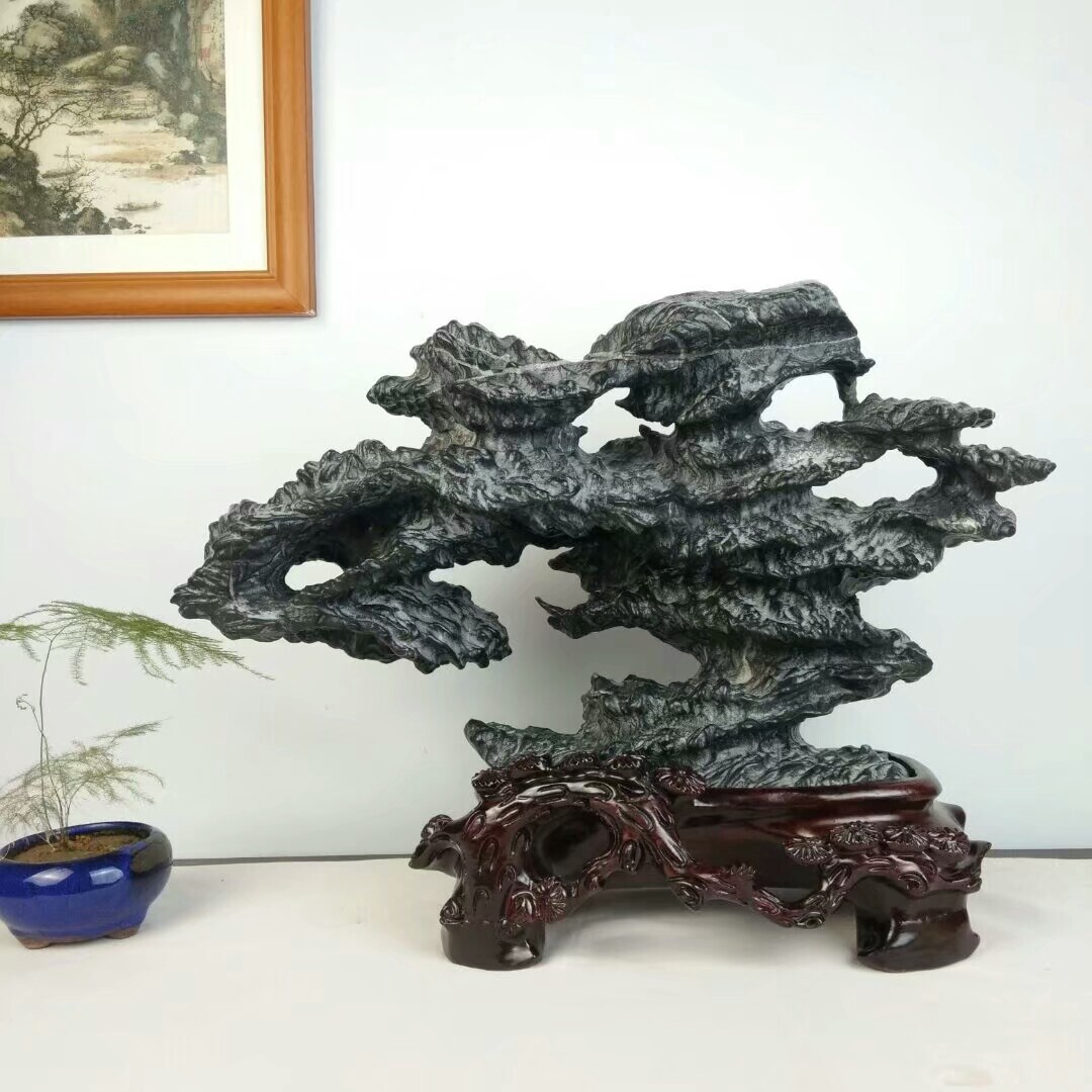 红色长江石怎么摆放