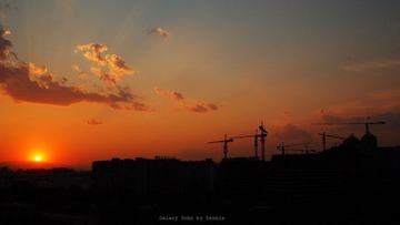 Galaxy Soho Under Sunset Beijing  北京银河SOHO黄昏