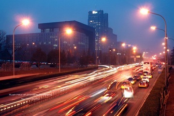 Rush hour of Jianguomen 建国门的下班高峰车流