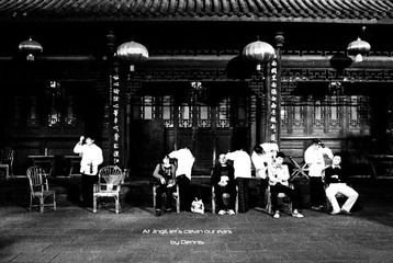 Ear Cleaning at Jinli Chengdu 成都锦里掏耳朵的人们