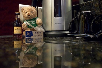 CX Retro Bear at Shangri-la Hotel Chengdu 国泰60周年小熊在成都香格里拉酒店