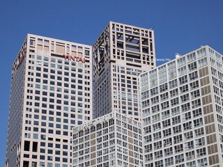 银泰及建外SOHO的屋顶