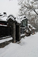 日坛会馆雪景