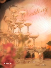 励骏酒店婚礼香槟塔 励骏酒店婚礼现场 Friend's wedding at Legendale Hotel