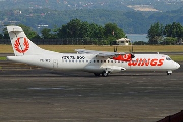 PK-WFO ATR72-212A WINGS Air DPS 巴厘岛机场的ATR72飞机