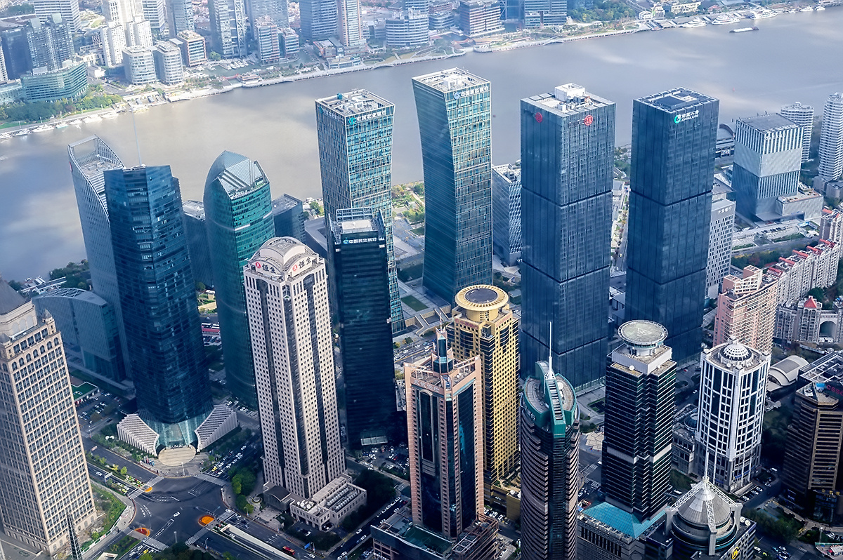 11月中旬上海中心大厦鸟瞰随拍