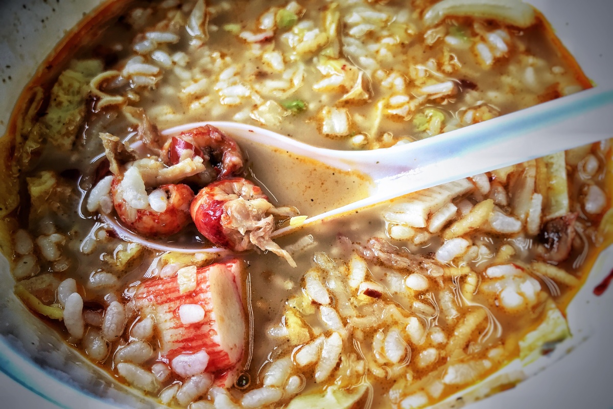 十三香小龙虾汤泡饭