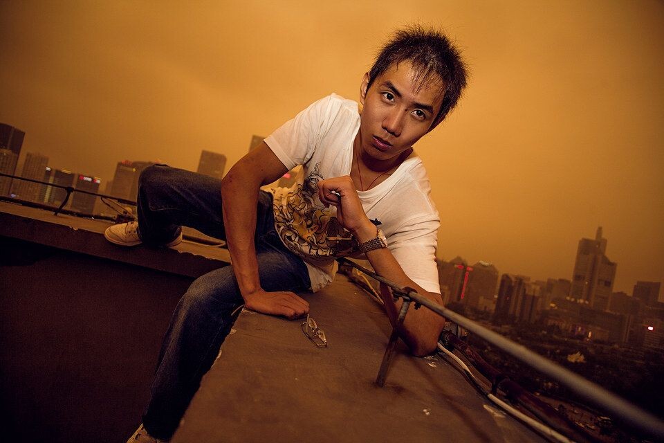 老万 沙尘暴来啦<br />
