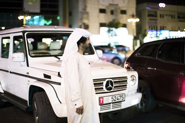 UAE guy & his fancy car in KSA
