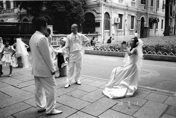 沙面很多婚纱