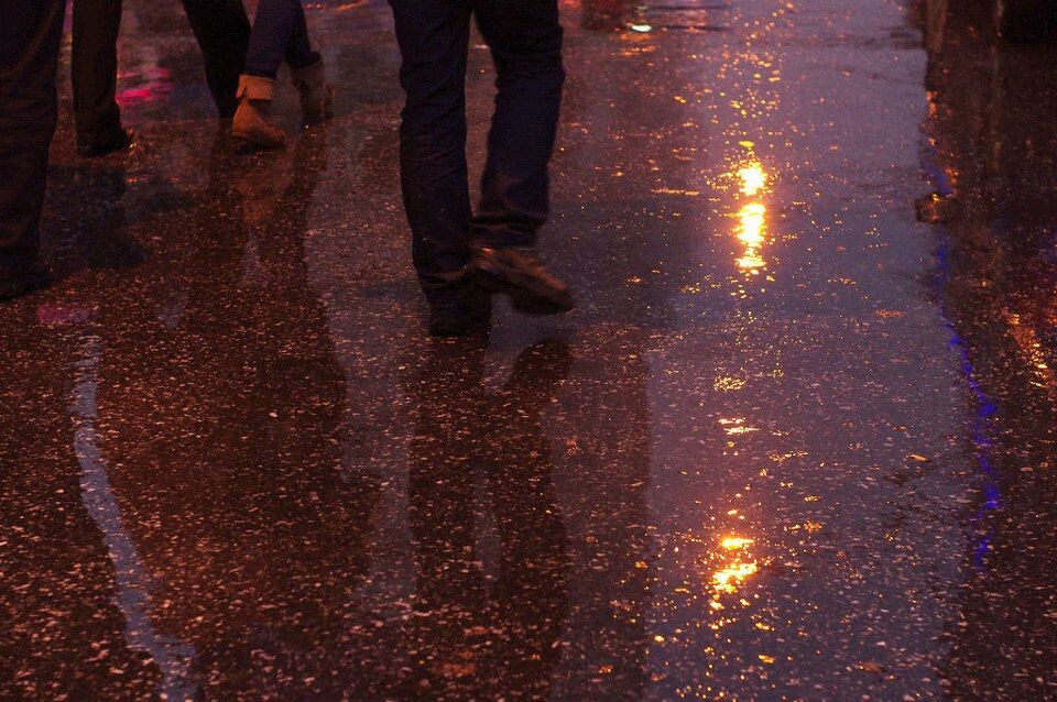 雨中<br />
