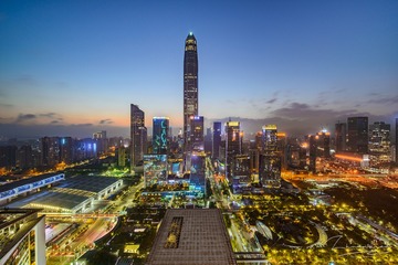 深圳福田CBD夜色