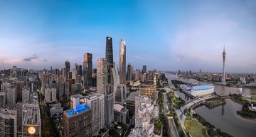 广州珠江新城天际线全景