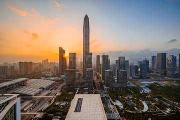 深圳金中环日落