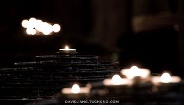 Candles Within Notre Dame