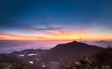 九宫山日出