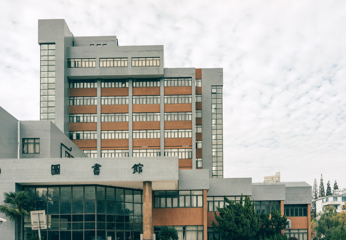 华东师范大学图书馆教学楼透视