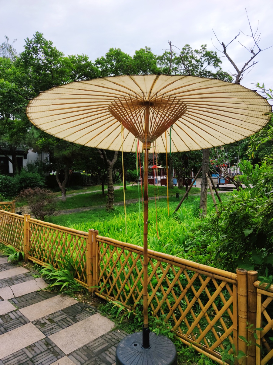 仿古竹子雨伞遮阳伞. - 独角兽艺术 - 图虫