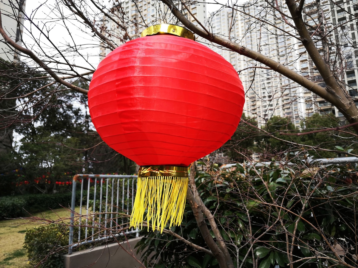 牛年大吉红灯笼