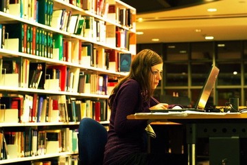 Pretty in the library