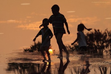 夕阳下的舞蹈