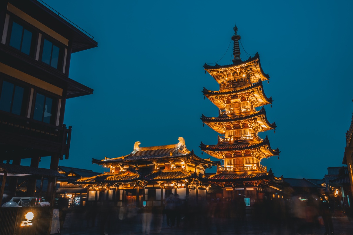 无锡拈花湾夜景