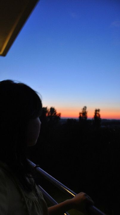 自拍<br />
夕阳无限好，总是想破坏风景，所以就自拍了，单手举相机，手抖的厉害虚了